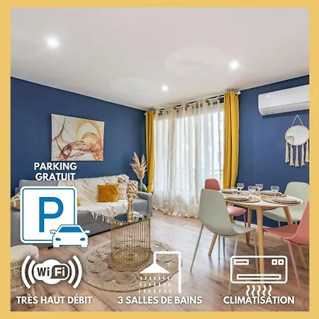 Amja Saint-Roch: Spacious Family Apartment with Parking Montpellier Exterior photo
