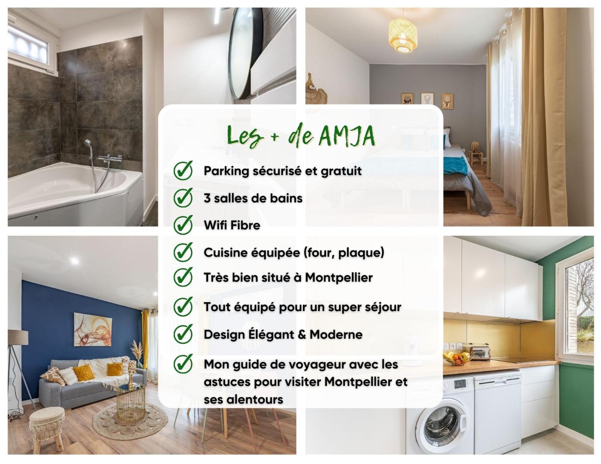 Amja Saint-roch: Spacious Family With Parking Apartment Montpellier